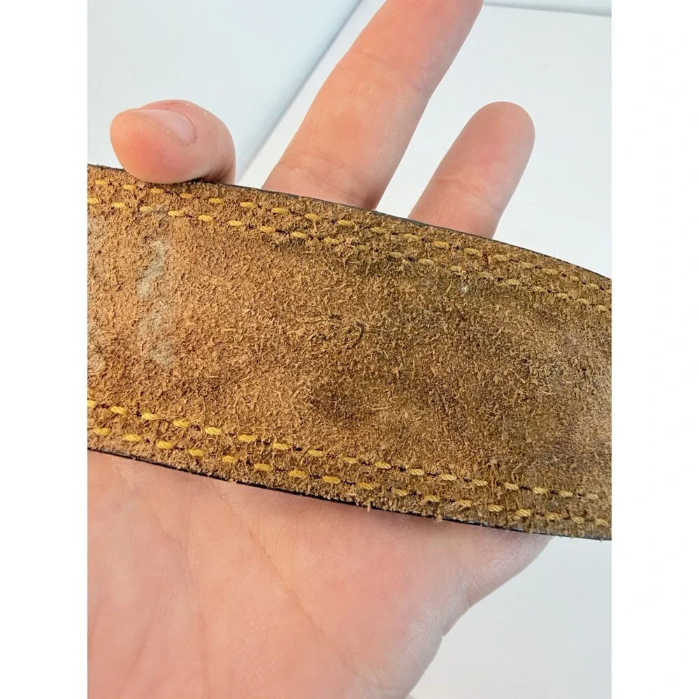 Tooled Leather Vintage Belt Tony Lama Western Cowboy 30